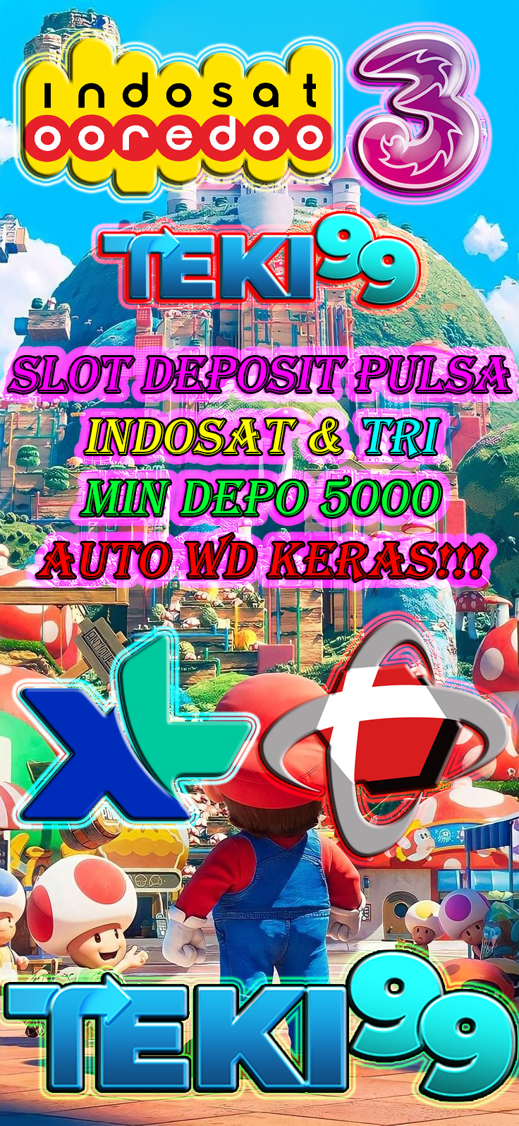 Situs Auto Maxwin disini - Slot Depo Pulsa Indosat & Tri 5000 Tanpa Biaya Tambahan hanya di TEKI99!